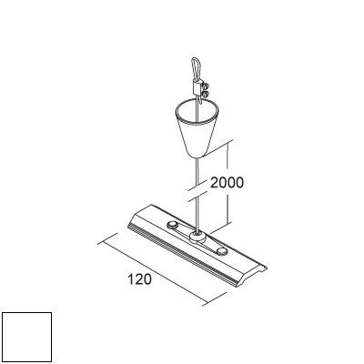 Комплект регулируеми окачвачи 2m с планка 120mm