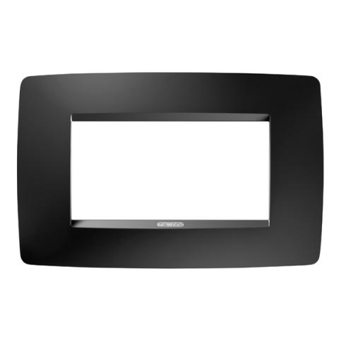 ONE 4-gang plate Satin Black