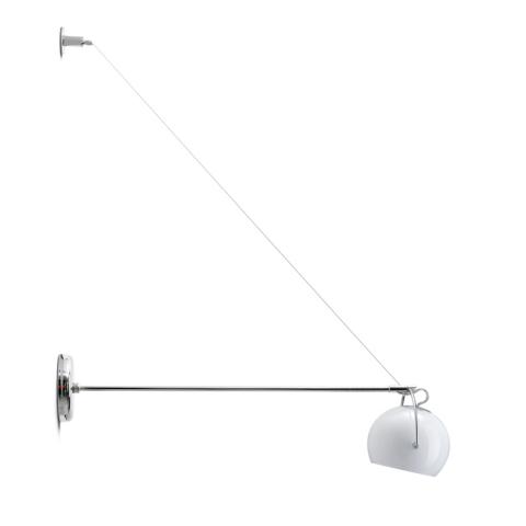 Аплик L20-45cm Ø9cm бял