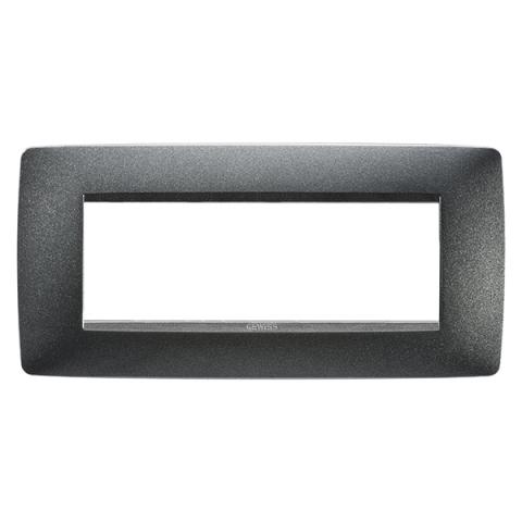 ONE 6-gang plate Slate