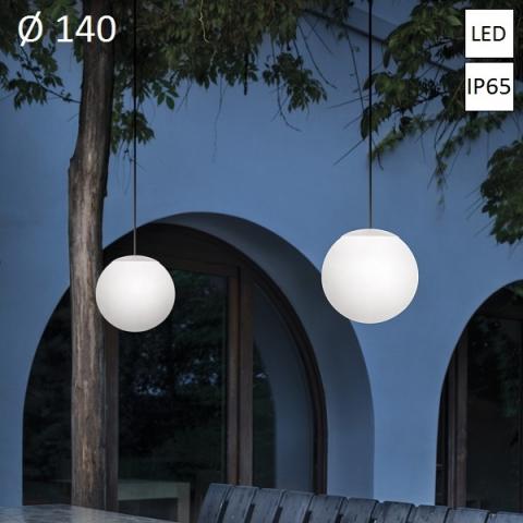 Пендел Ø140 LED 8W IP65 бял