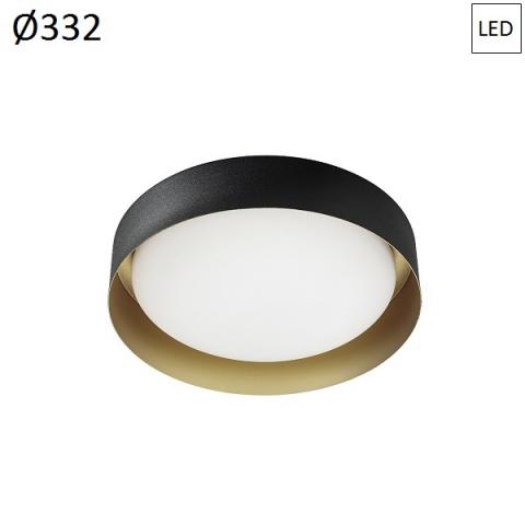 Плафон Ø332mm LED 17W 3000K черно/злато