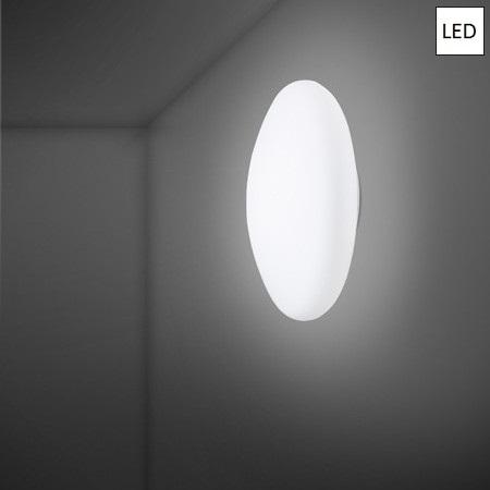 Аплик/Плафон Ø45cm LED бял 