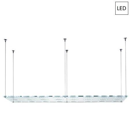 Pendant 200x50cm 48x3W G4 LED Transparent