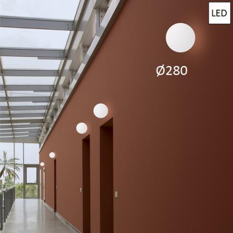 Ceiling lamp Ø280 LED 8W IP65 white