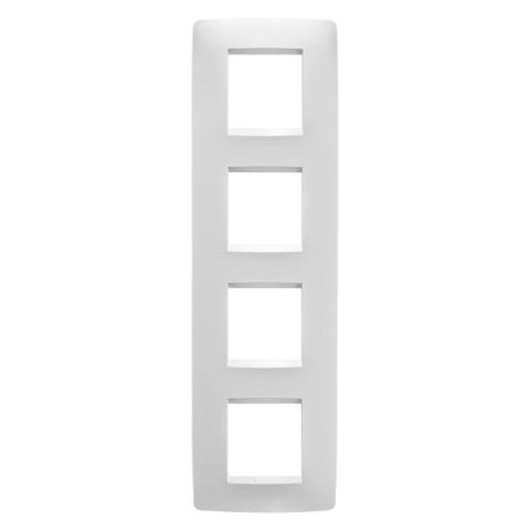 Рамка ONE International 2+2+2+2 вертикална - Milk White