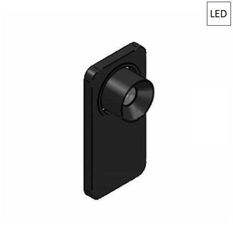 Wall/ceiling light 11W LED 3000K Black