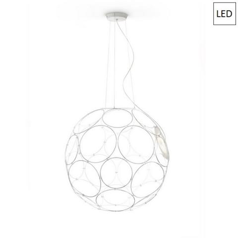 Пендел Ø85cm LED бял 