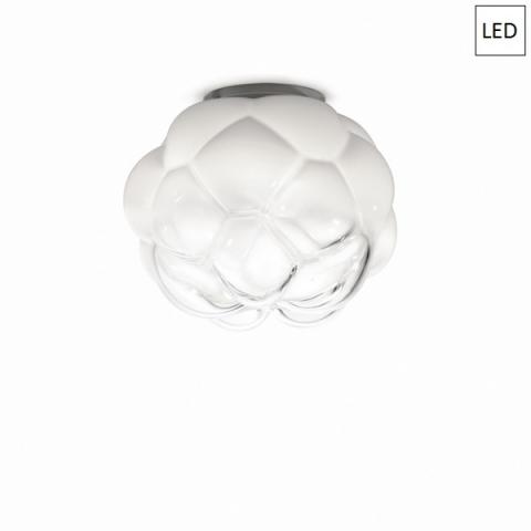 Плафон Ø40cm бял полупрозрачен LED