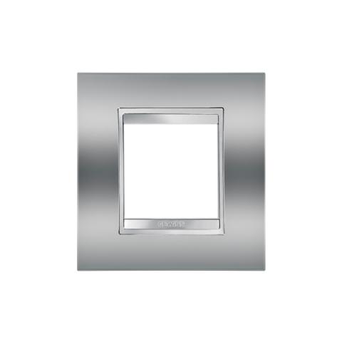 LUX International 2 gang plate - Chrome