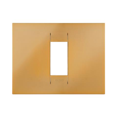 Рамка GEO 1 модул Gold