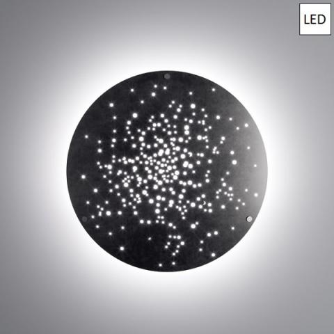Плафон Ø90cm LED черно желязо