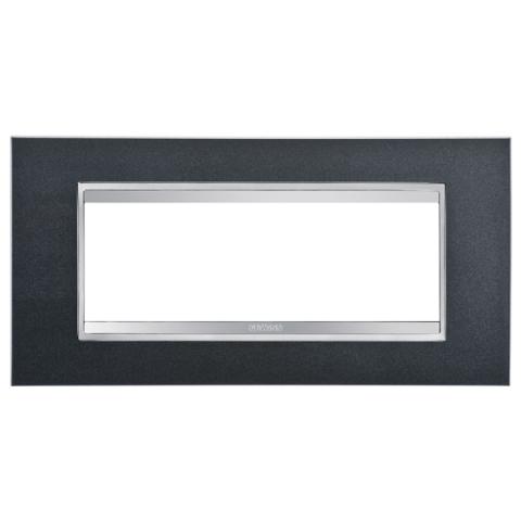 LUX 6-gang plate Slate