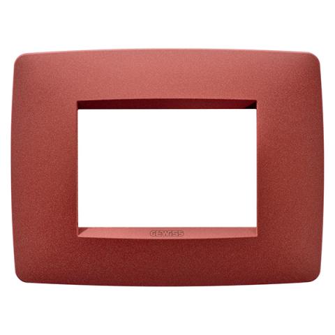 ONE 3-gang plate Ruby