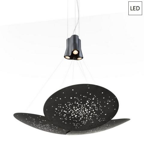 Пендел 3xØ90cm LED черно желязо
