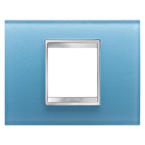 Рамка LUX 2 модула - стъкло - Aquamarine
