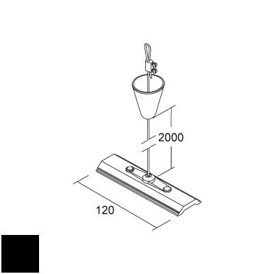 Комплект регулируеми окачвачи 2m с планка 120mm