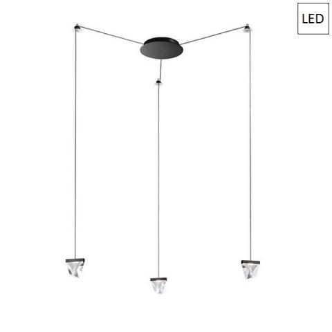 Пендел 3x4.3W LED антрацит