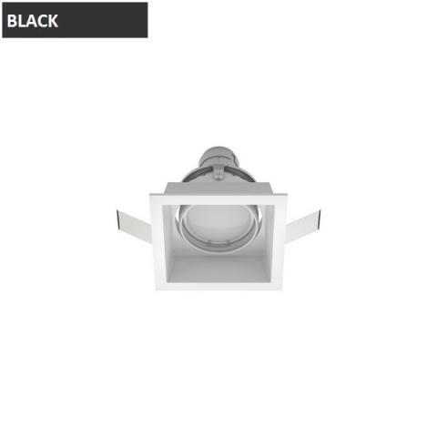 Downlight 1xGU10 89x89mm black