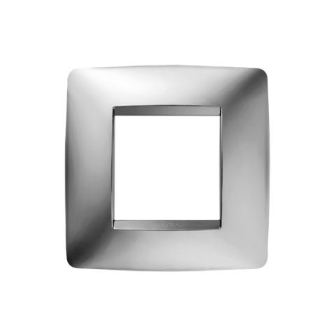 ONE International 2 gang plate - Chrome
