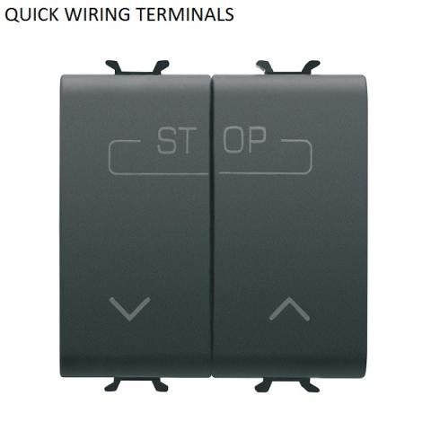 DOUBLE PUSH-BUTTON 1P NO 16A - QUICK WIRING TERMINALS