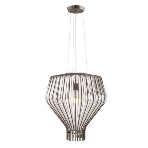 Pendant Ø48cm E27 Transparent glass, Rust