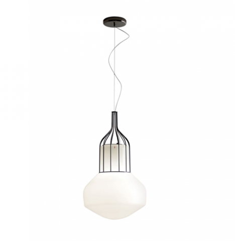 Pendant Ø33cm Black chrome