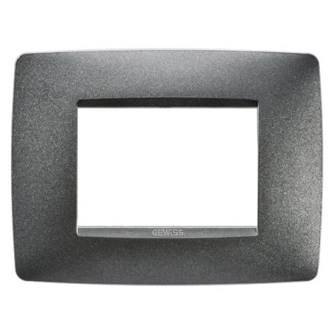 ONE 3-gang plate Slate