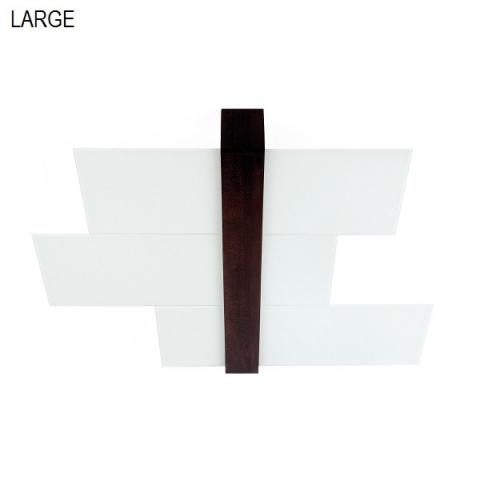 Ceiling light 88cm 3xE27 max 57W white-wood walnut