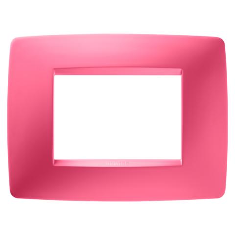 ONE 3-gang plate Sapphire Pink