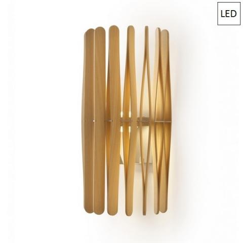 Аплик Ø33cm 13W+8,7W LED светло дърво 
