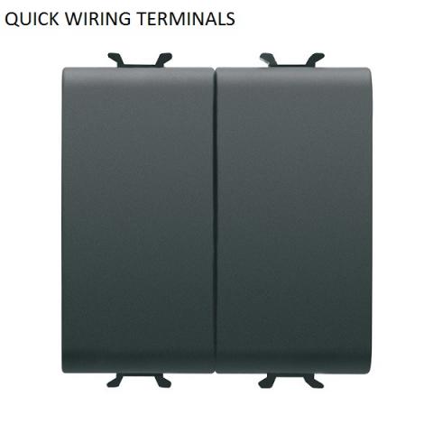 DOUBLE TWO-WAY SWITCH 1P 16AX - QUICK WIRING TERMINALS